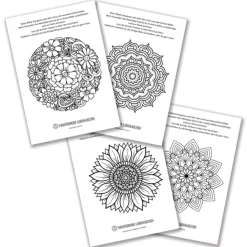 10 Arbeitsblätter mit Mandala-Malvorlagen