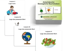 Arbeitskartei Bewegliche Buchstaben