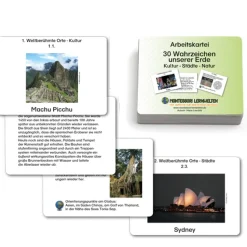 Arbeitskartei: 30 Wahrzeichen unserer Erde - Kultur - Städte - Natur (DOWNLOAD)
