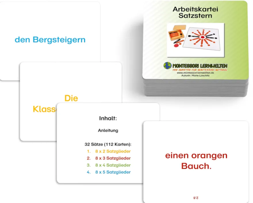 Arbeitskartei zum Satzstern