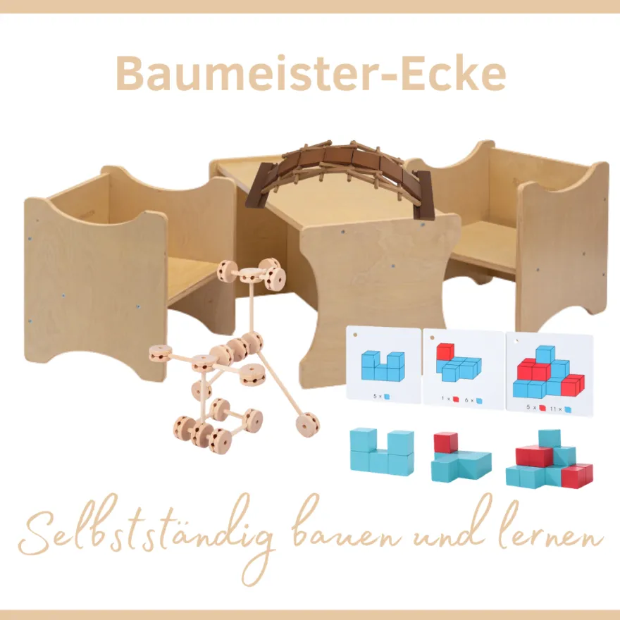 Baumeister-Ecke: Selbstständig bauen und lernen