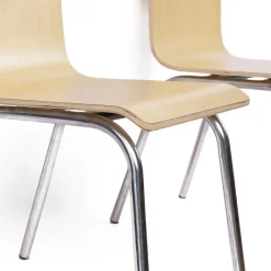Besucherstuhl 4er Set - stapelbar und platzsparend