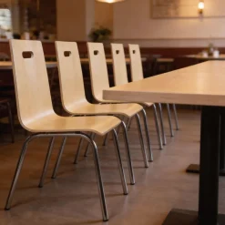 Besucherstuhl 4er Set - stapelbar und platzsparend