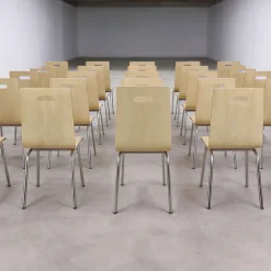 Besucherstuhl 4er Set - stapelbar und platzsparend