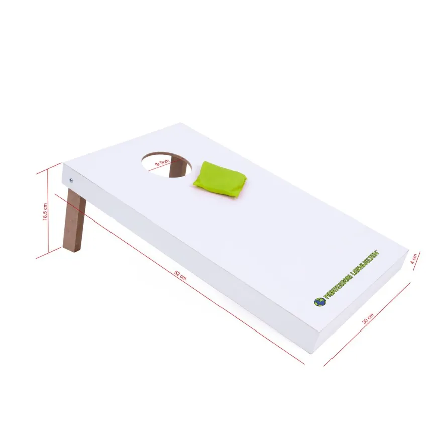 Cornhole Set - Wurfspiel mit 2 Brettern und 8 Kissen