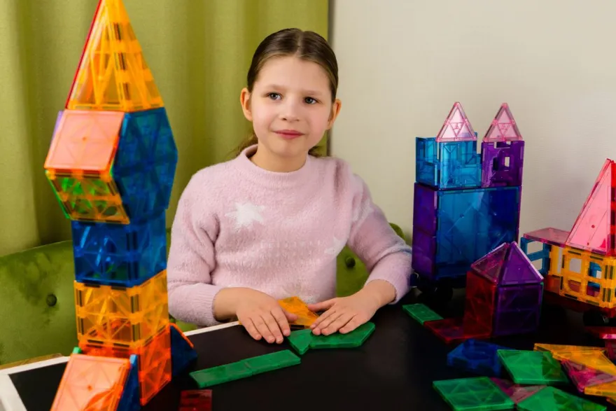 Das Riesen-Set Magnetbausteine mit 120 Teilen