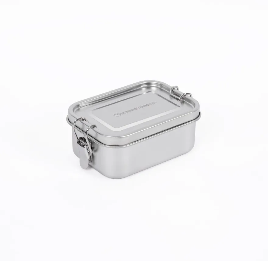 Edelstahldose (auslaufsicher) - ideal als Lunchbox Brotdose Vesperdose Brotbox