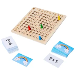 Einmaleins Brettspiel - Partnerspiel mit Aufgabenkarten