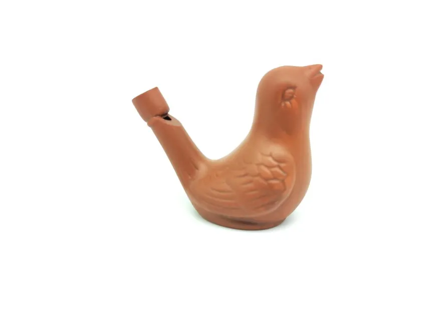 10er Set Vogelwasserpfeifen aus Ton