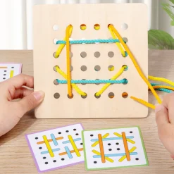 Fädeln um die Wette! Partnerspiel mit Fädelvorlagen