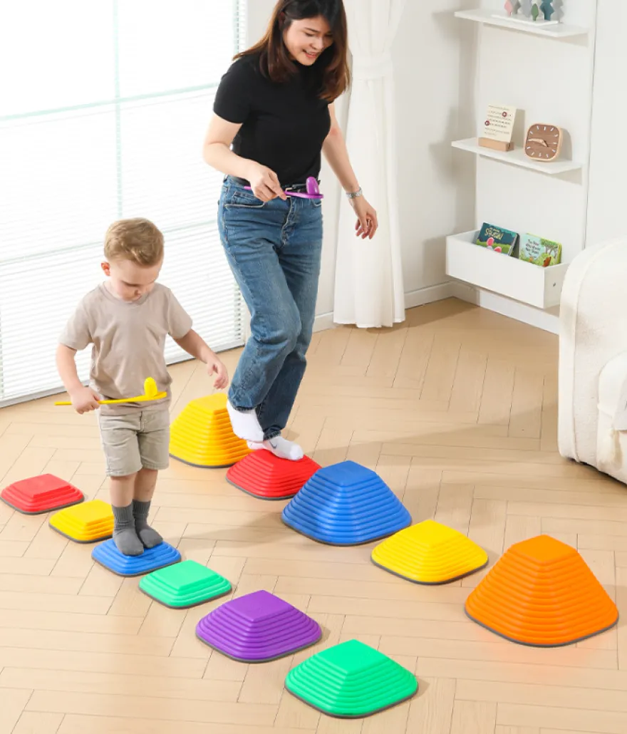 11 Flusssteine - Balanciersteine für Kinder