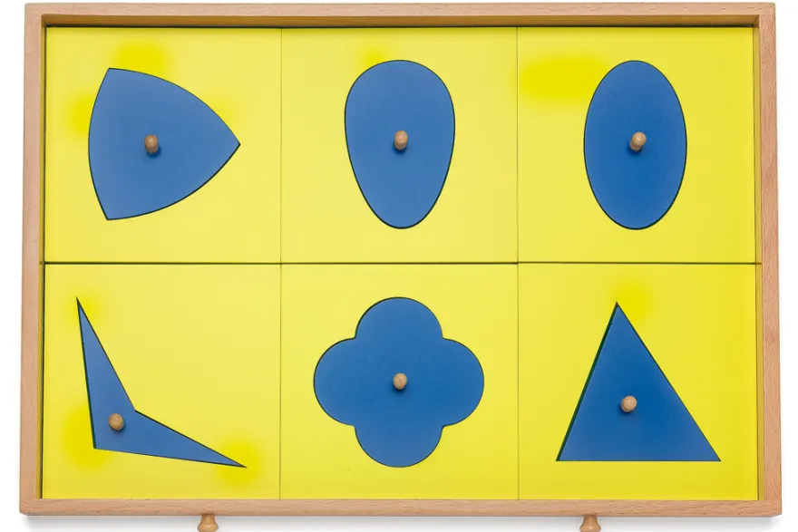 Geometrische Kommode mit Einführungsrahmen