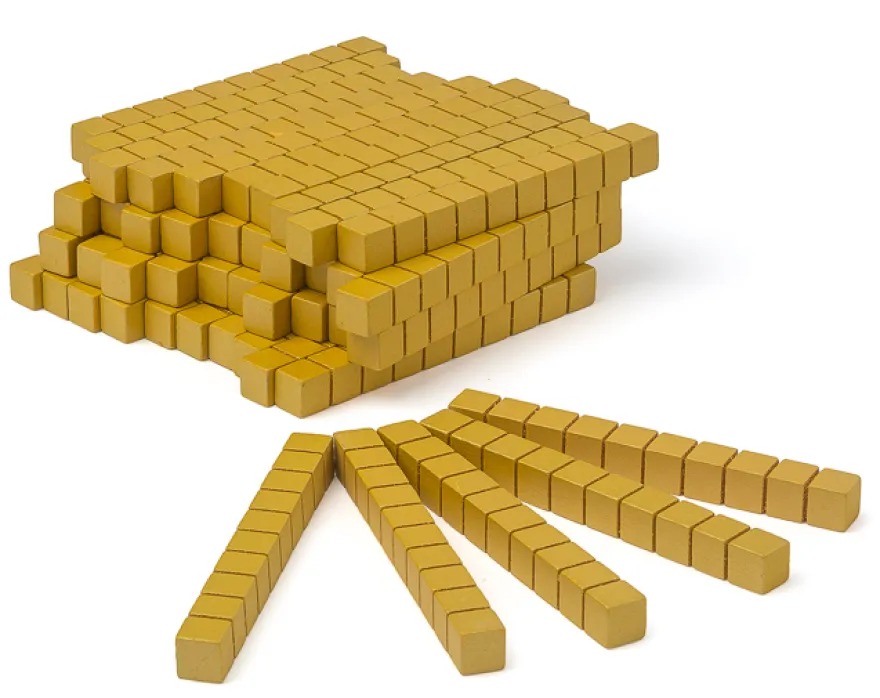 Goldenes Würfelmaterial