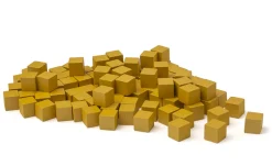 Goldenes Würfelmaterial