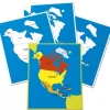 4 große Kontrolltafeln zur Puzzlekarte Nordamerika (DOWNLOAD)
