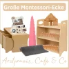 Große Montessori-Ecke für Ihren Warte- und Spielbereich in der Arztpraxis, der Bibliothek, im Einzelhandel oder Restaurant