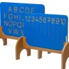 Große Nachspurtafel - Buchstaben und Zahlen nachspuren lernen