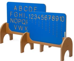 Große Nachspurtafel - Buchstaben und Zahlen nachspuren lernen