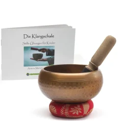 Große Tibetanische Klangschale mit Buch als Download