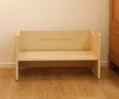 Große Wendebank aus Holz - abwischbare Premiumqualität