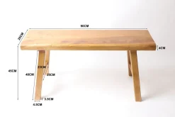 Holzbank 90 cm