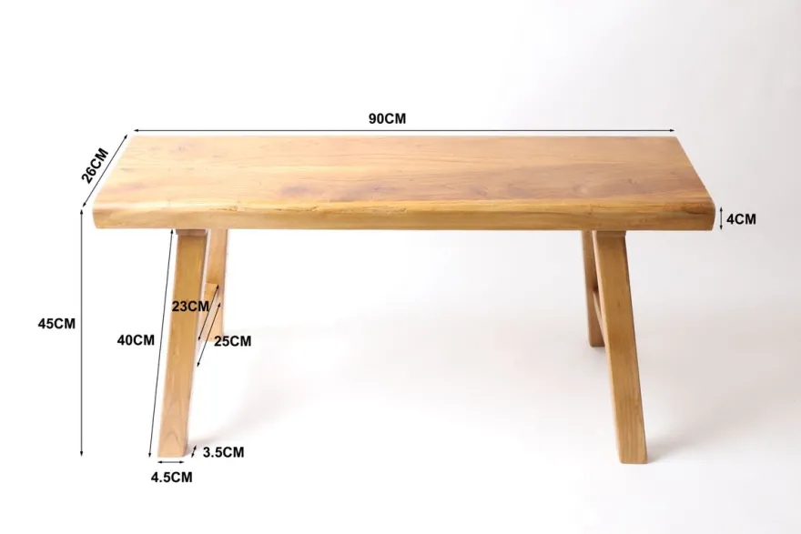 Holzbank 90 cm