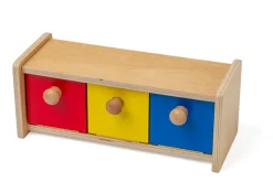 Holzkasten mit drei Fächern