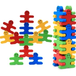 Holzspiel: Figuren stapeln