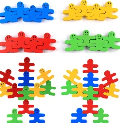 Holzspiel: Figuren stapeln