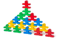 Holzspiel: Figuren stapeln