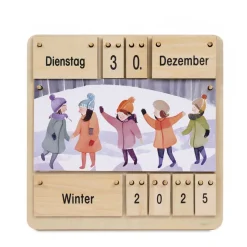 Kinder Lernkalender aus Holz