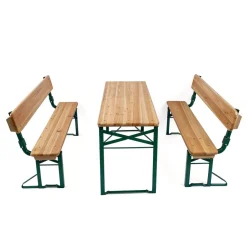Kindersitzgarnitur - 2 Bänke und 1 Tisch für 6 Kinder