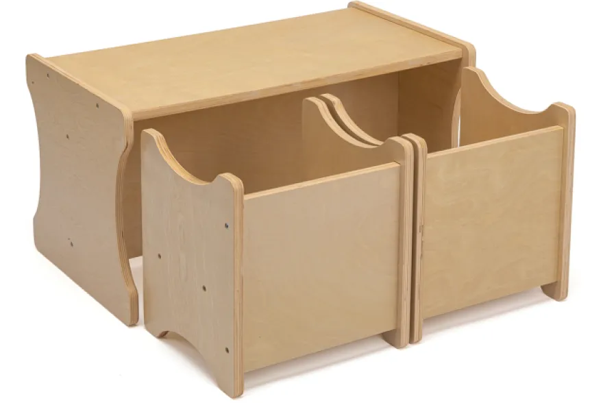 Kindersitzgruppe mit 2 kleinen Stühlen und einem Tisch - abwischbare Premiumqualität