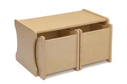 Kindersitzgruppe mit 2 kleinen Stühlen und einem Tisch - abwischbare Premiumqualität