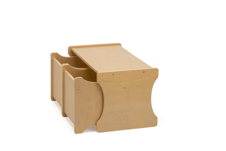 Kindersitzgruppe mit 2 kleinen Stühlen und einem Tisch - abwischbare Premiumqualität