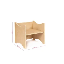 Kleiner Wendehocker aus Holz - abwischbare Premiumqualität