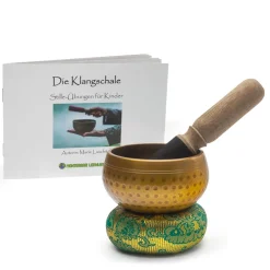 Kleine Tibenatische Klangschale mit Buch als Download