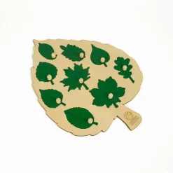Laubblatt-Puzzle aus Holz