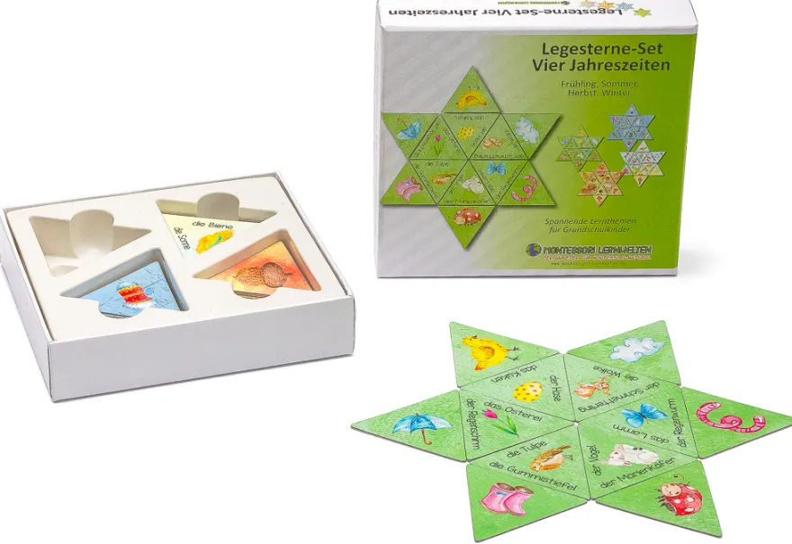 4 Legesterne im Set - Vier Jahreszeiten (DOWNLOAD)
