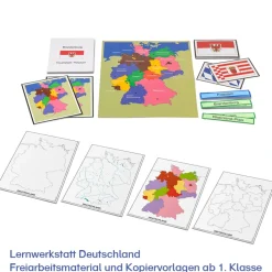 Lernwerkstatt Deutschland – Freiarbeitsmaterial und Kopiervorlagen ab 1. Klasse