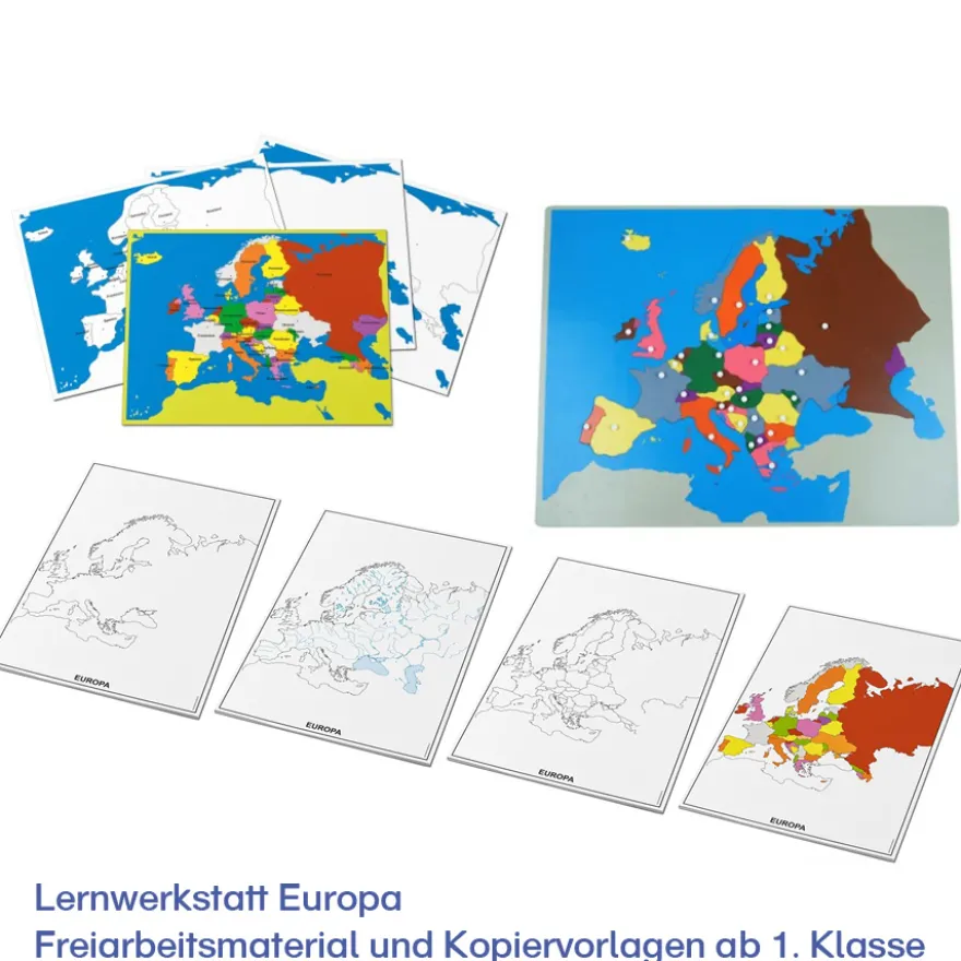 Lernwerkstatt Europa – Freiarbeitsmaterial und Kopiervorlagen ab 1. Klasse