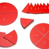 Magnetische Bruchkreise, aufgeteilte Kreise von 1/1 bis 10/10
