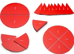 Magnetische Bruchkreise, aufgeteilte Kreise von 1/1 bis 10/10