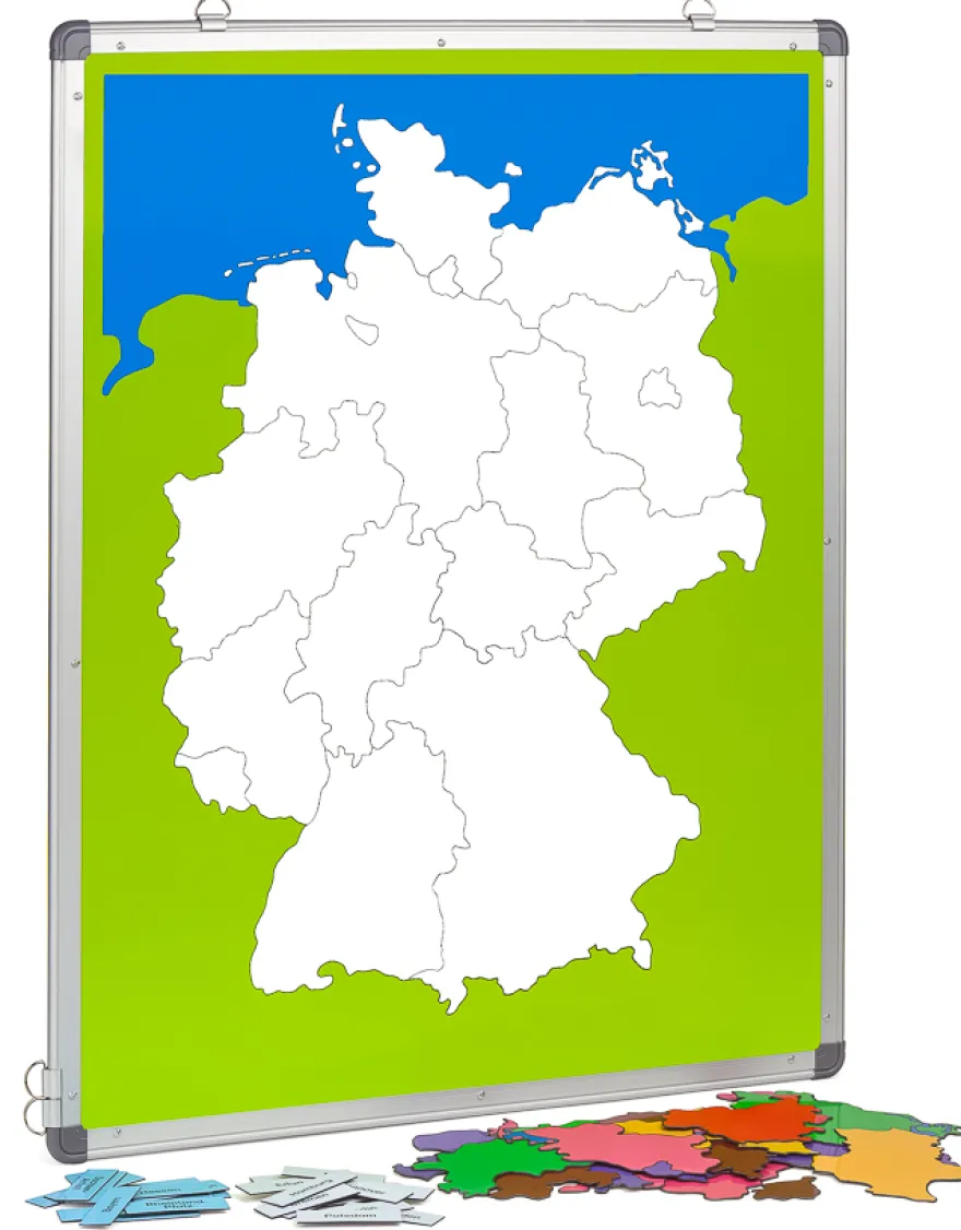 Magnetische Europa- und Deutschlandkarte
