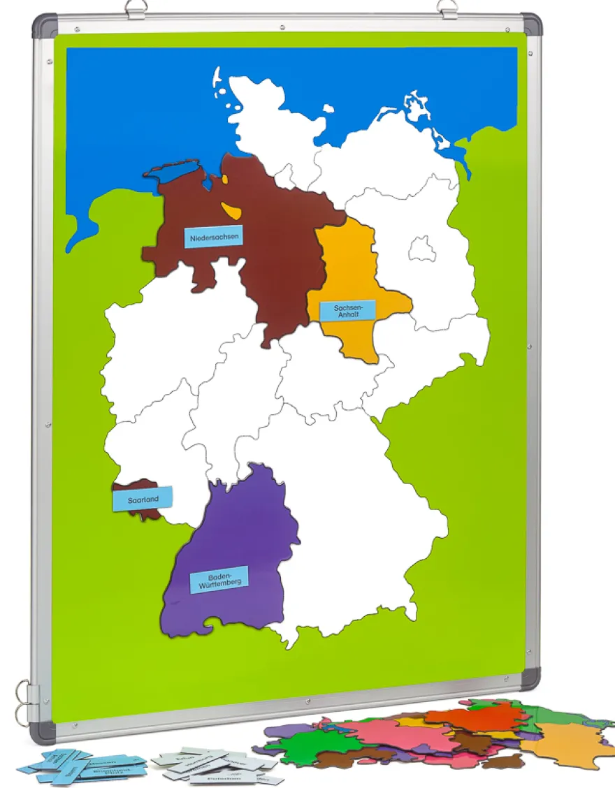 Magnetische Europa- und Deutschlandkarte