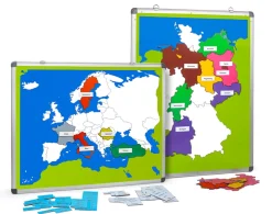 Magnetische Europa- und Deutschlandkarte