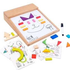 Magnetische Zeichentafel mit Figuren