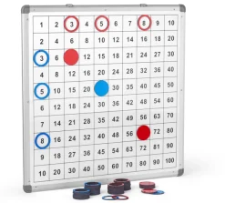 Magnettafel mit Pythagoras- und Hunderterbrett