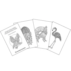 30 Malvorlagen – Ornamentale Tiere