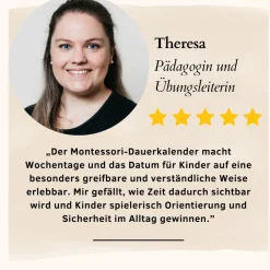 Montessori Dauerkalender aus Holz